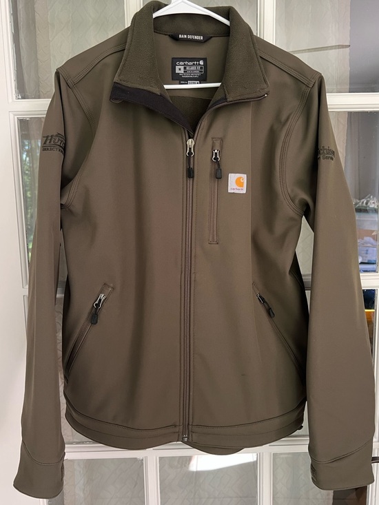 Carhartt Other - CARHARTT RAIN DEFENDER  RELAXED FIT HEAVYWEIGHT SOFTSHELL JACKET Logo SIZE M